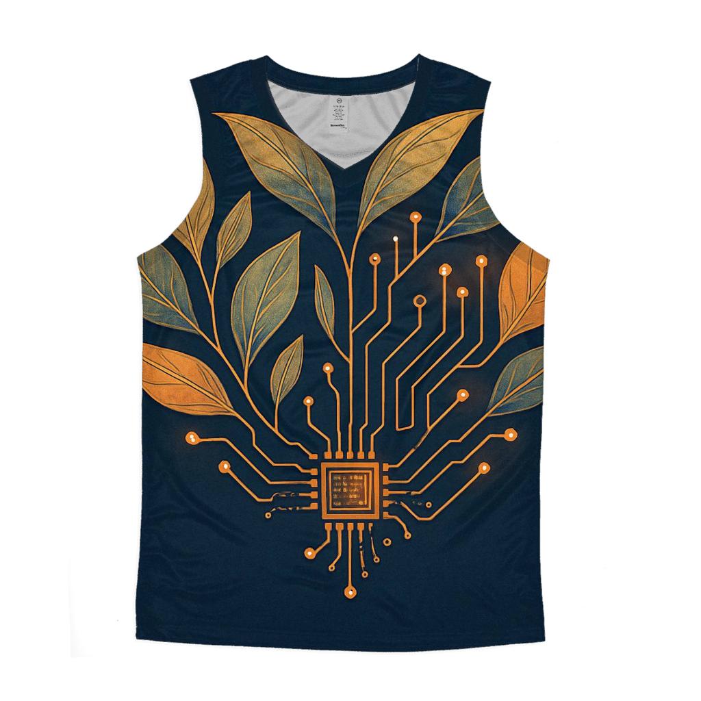 Botanical Circuit Heartbeat designer workout tanks