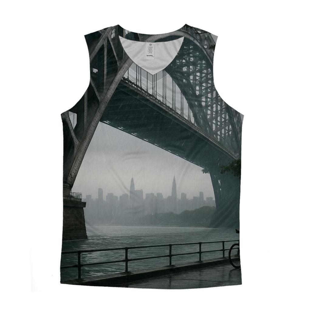 Hell Gate Bridge Rain Veil With Manhattan Far Horizon stylish racerback tanks