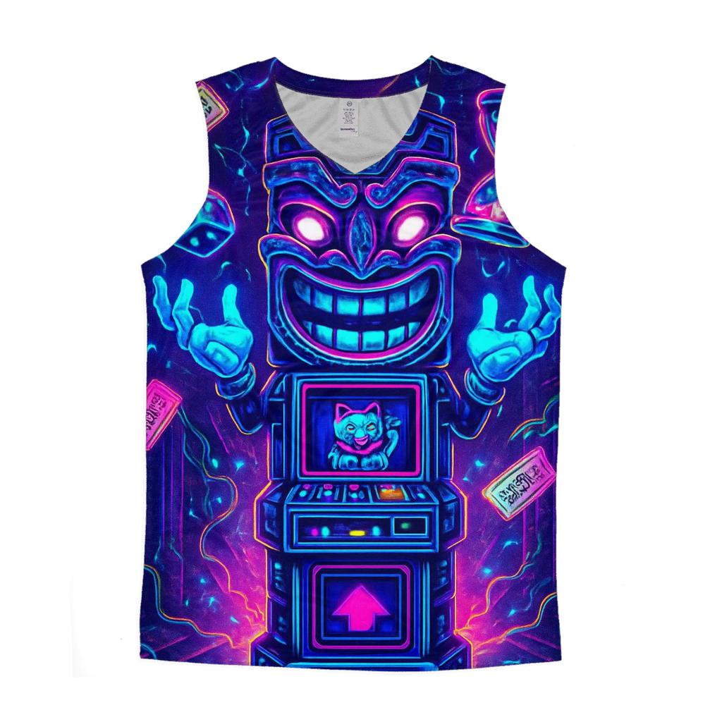 Paradox Arcade Totem graphic print tank tops