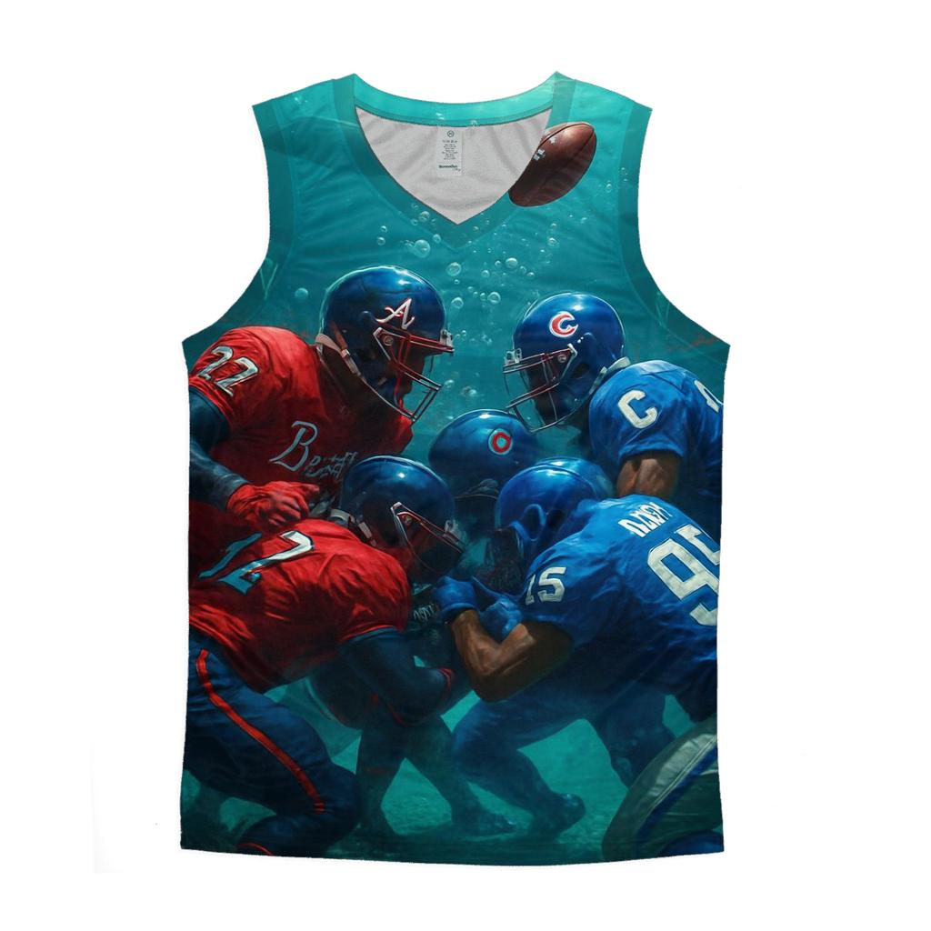 Underwater Bubble Dome Battle Braves Versus Cubs trendy fitted tank tops