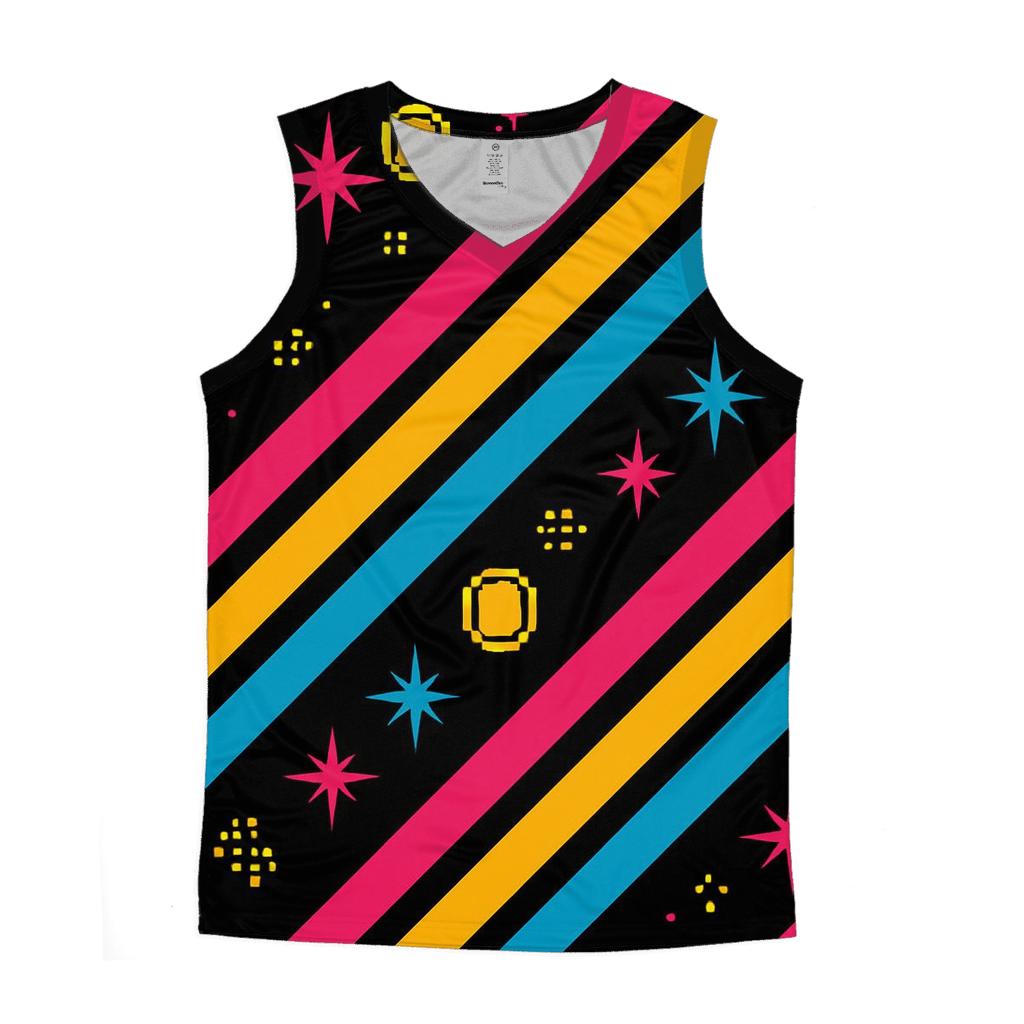 Arcade Cabinet Side Art Stripes designer workout tanks