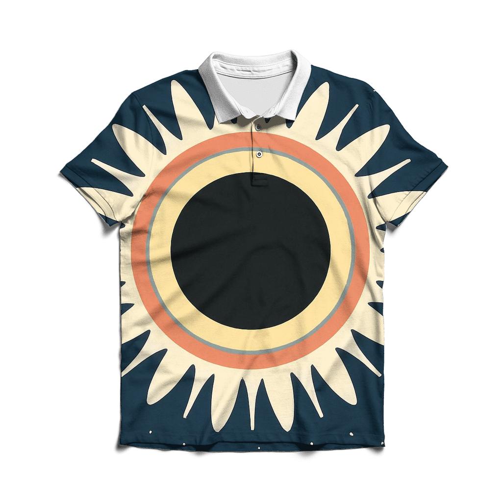 Eclipse Corona Petal Array custom polo shirts