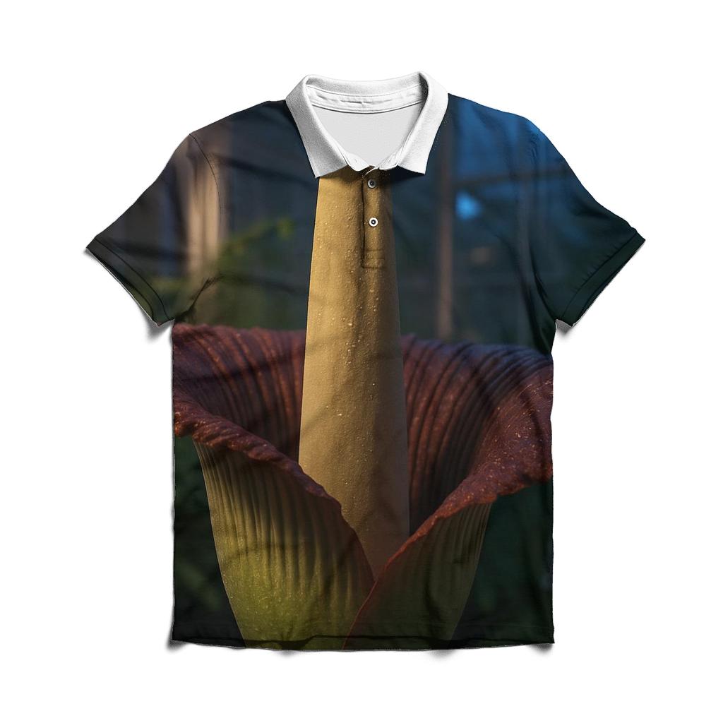 Titan Arum Bloom Night Watch In A Glasshouse classic pique polos
