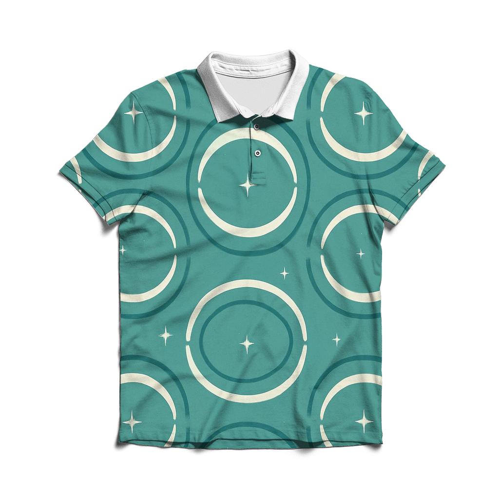 Gravitational Lens Arc Tiling stylish collar polo tees