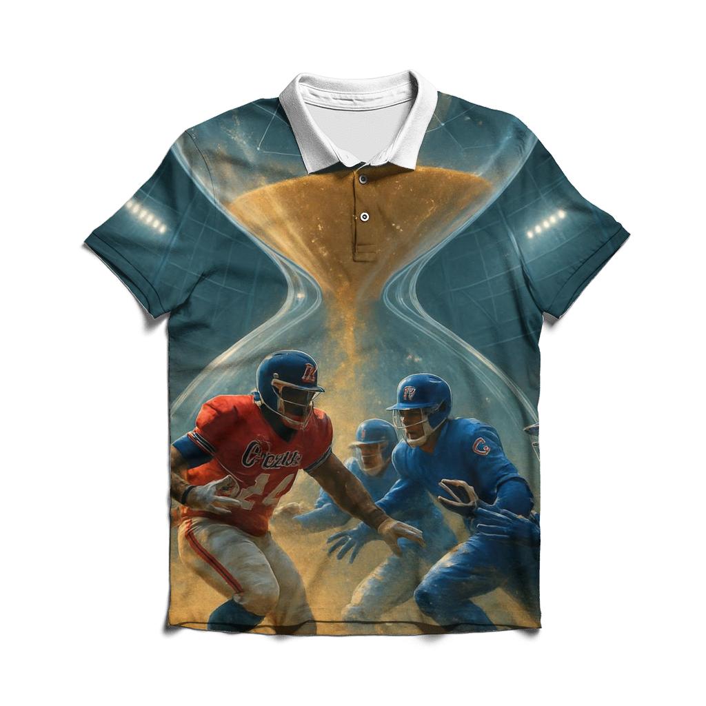 Frozen Time Huddle Braves Versus Cubs classic pique polos