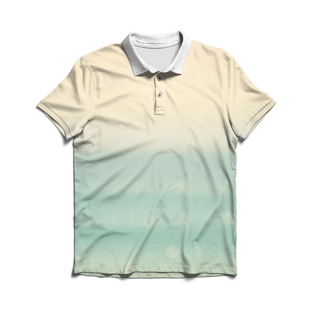 Sea Glass Horizon Fade stylish collar polo tees