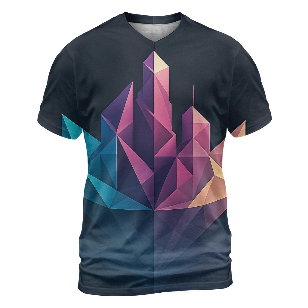 Prismatic Origami City Mirage personalized full print shirts