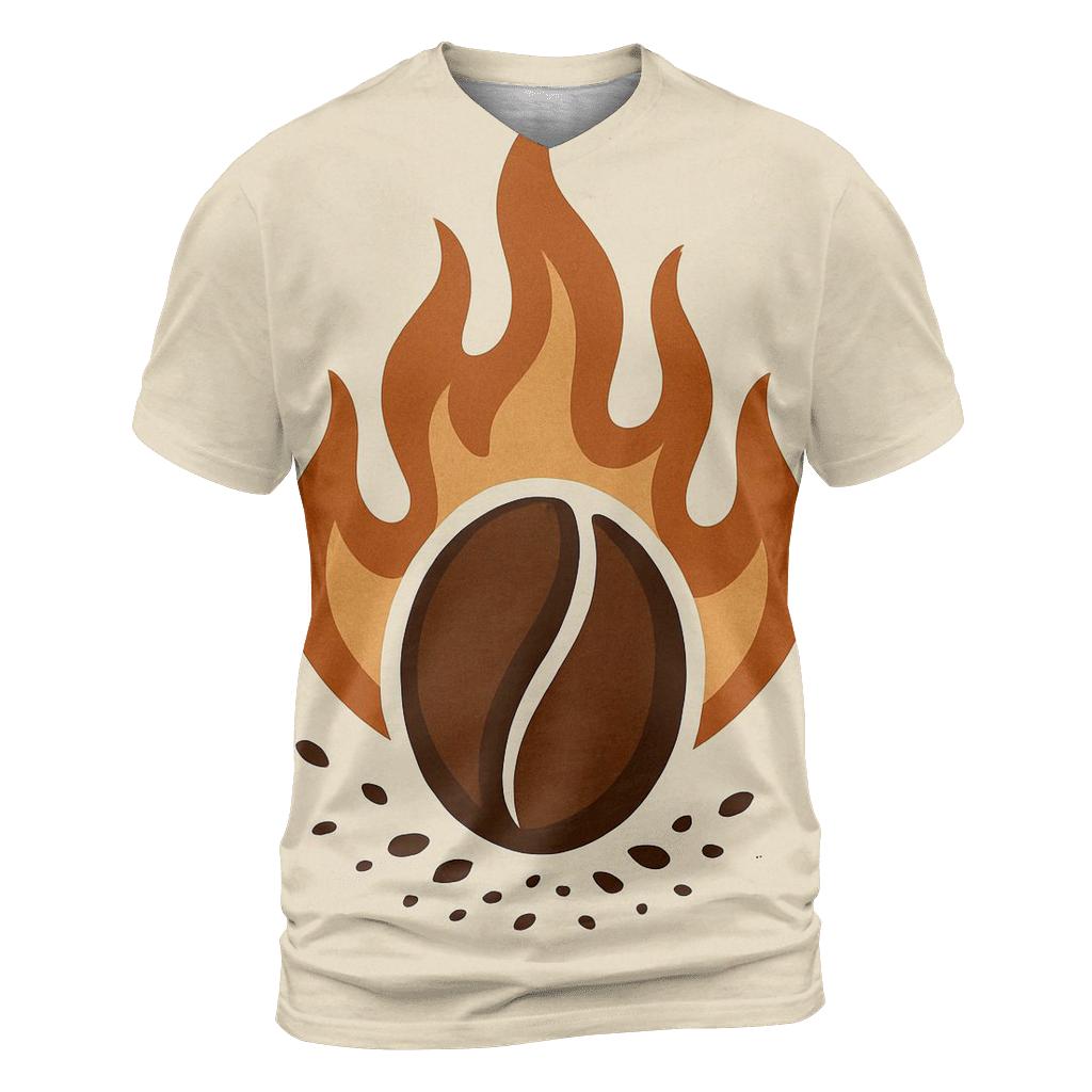 Roaster Flame Crest unique graphic print tees