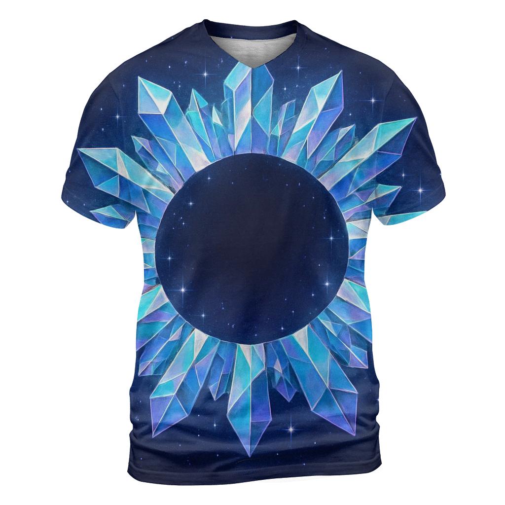 Midnight Prism Carousel artistic all-over print tops
