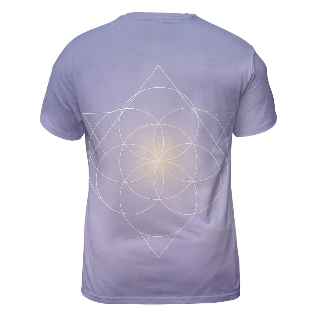 Luminous Breath Geometry statement graphic shirts