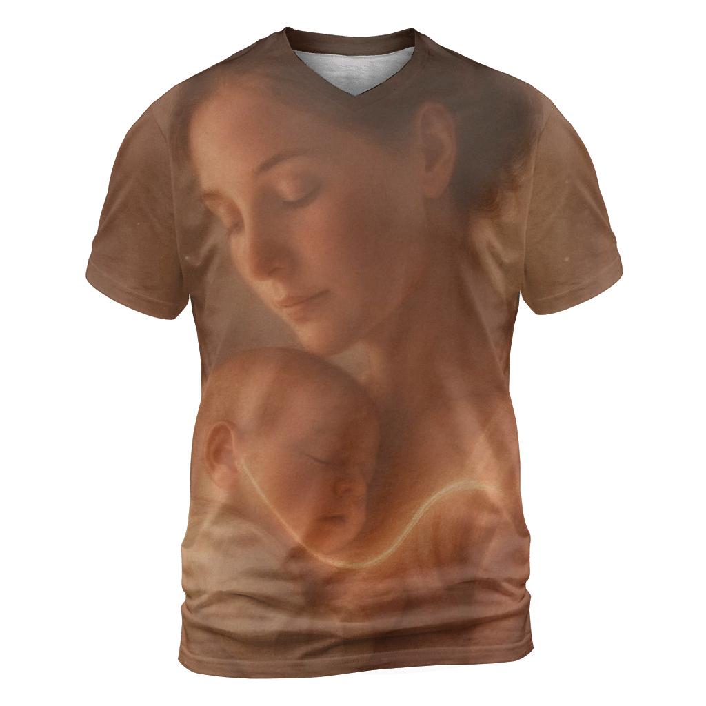 The Heartbeat Lullaby A Rhythm Learned Before Words creative print fashion shirts