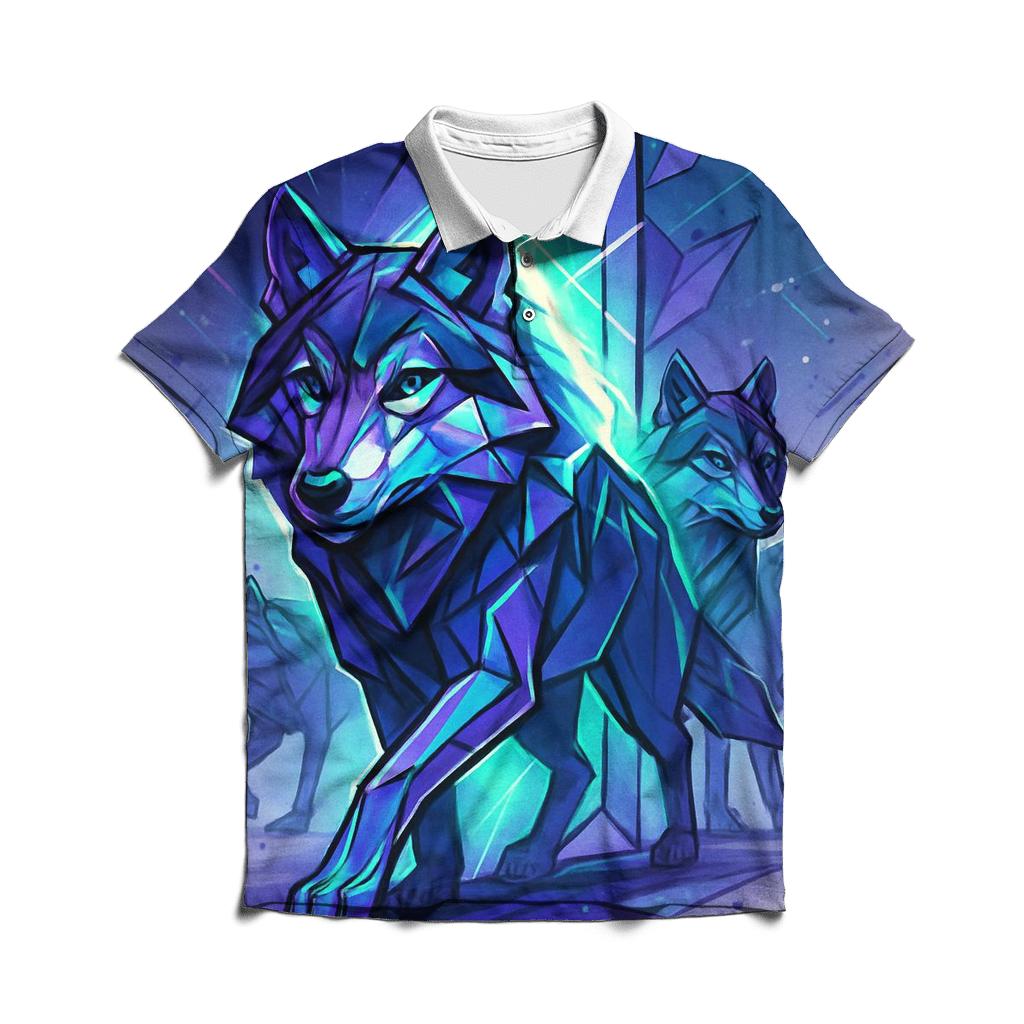 Prism Rift Wolf Pack Crossing branded logo polo shirts