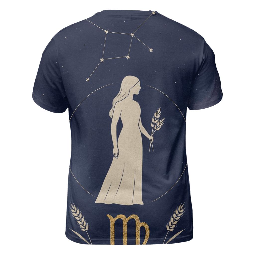 Virgo Alchemical Harvest Star Chart trendy printed shirt styles