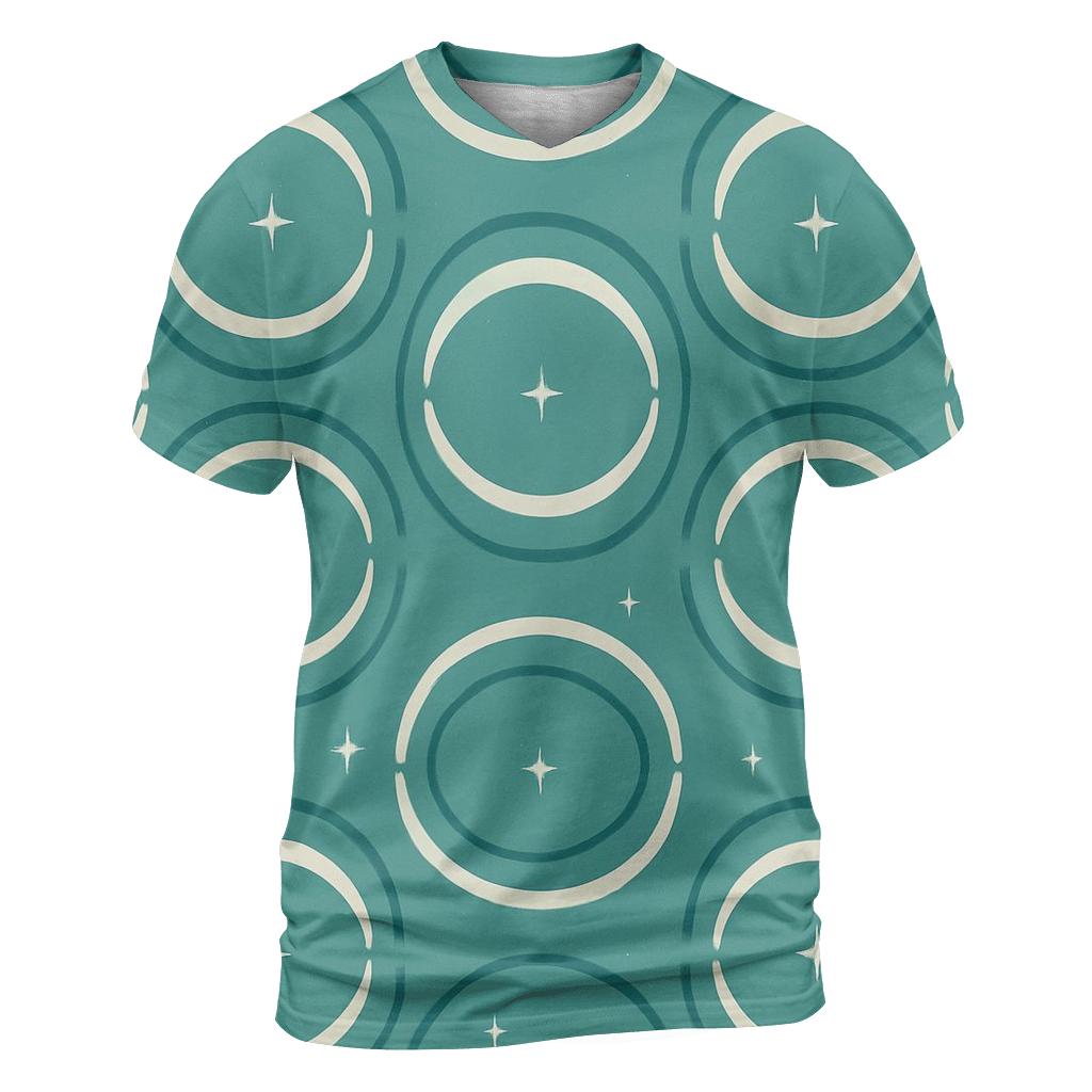 Gravitational Lens Arc Tiling artistic all-over print tops