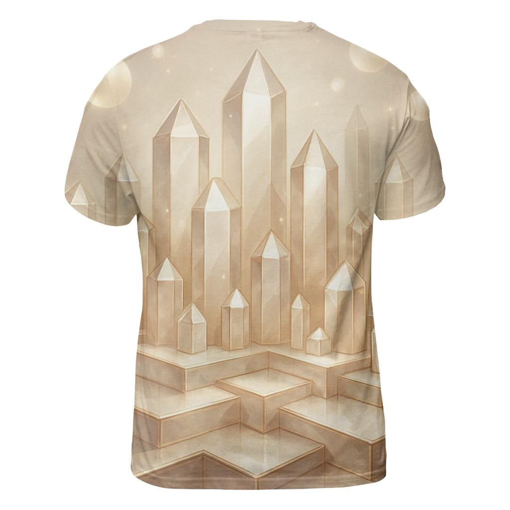 Champagne Crystal Terrace designer pattern shirts