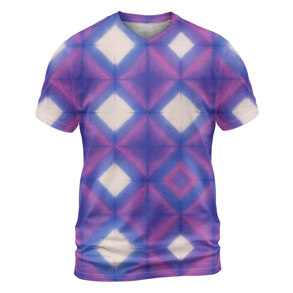 Itajime Nebula Clamp Grid creative print fashion shirts