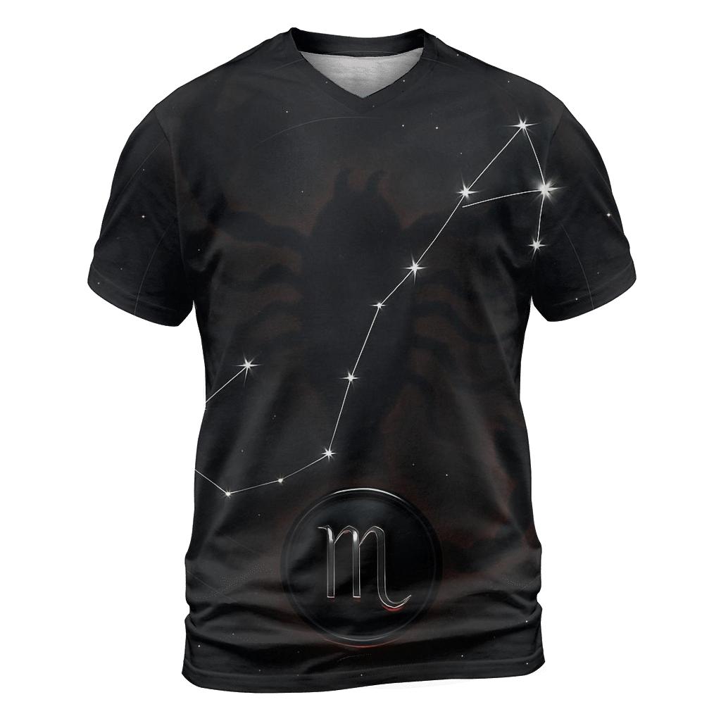 Scorpio Retrograde Shadow Constellation Emblem custom all-over print shirts