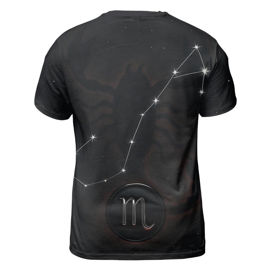 Scorpio Retrograde Shadow Constellation Emblem custom all-over print shirts