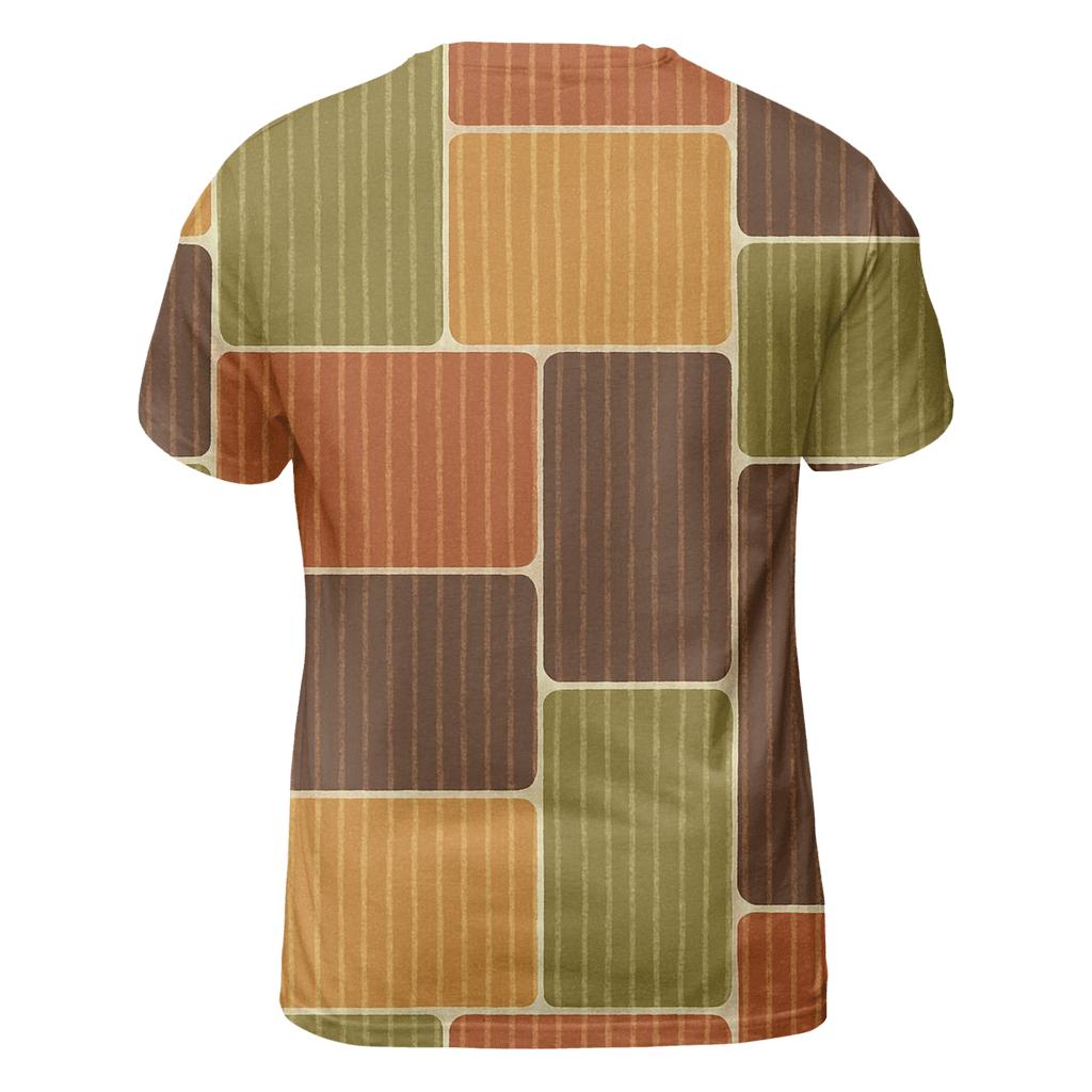 Groovy Corduroy Patchwork Panels custom all-over print shirts