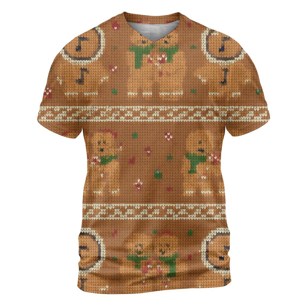 Gingerbread Space Helmet Carolers Pattern statement graphic shirts
