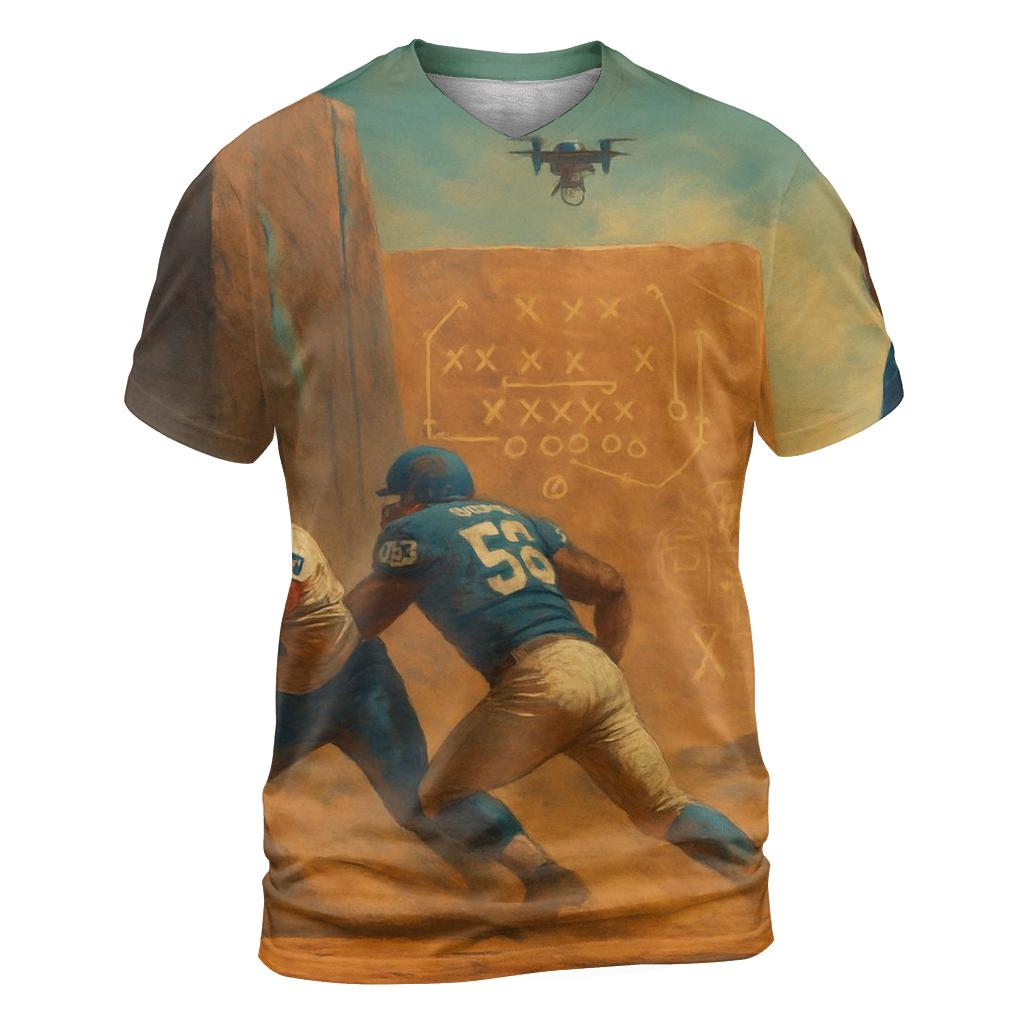 Desert Monolith Showdown Braves Versus Cubs unique graphic print tees