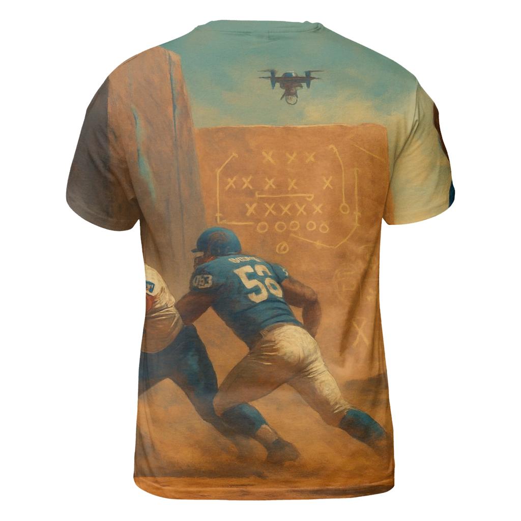 Desert Monolith Showdown Braves Versus Cubs unique graphic print tees