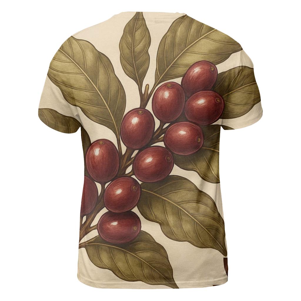 Cherry Branch Glaze artistic all-over print tops