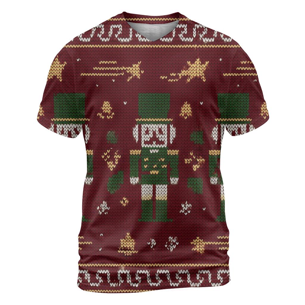 Comet Tail Nutcracker March Pattern trendy printed shirt styles