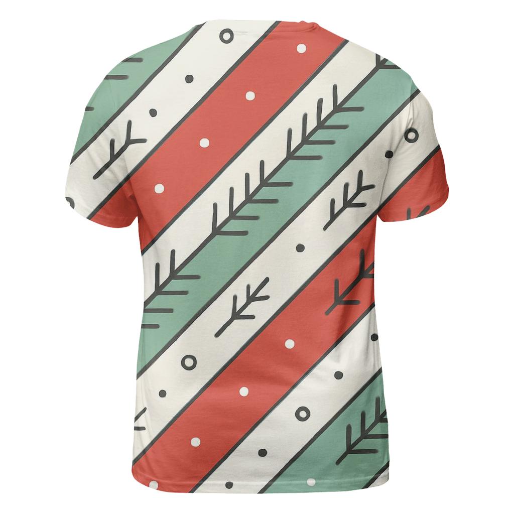 Candy Cane Aurora Stripes trendy printed shirt styles