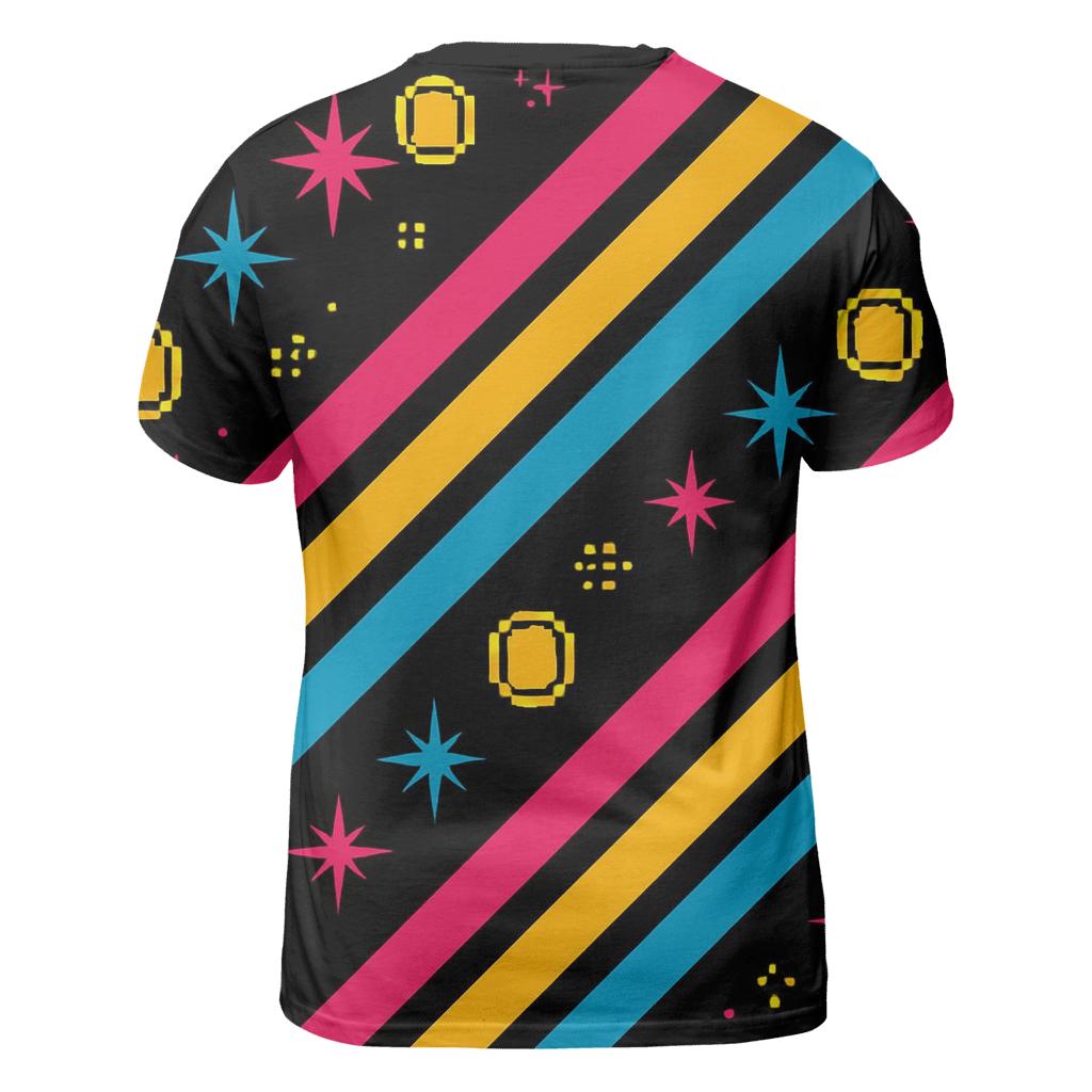 Arcade Cabinet Side Art Stripes personalized full print shirts