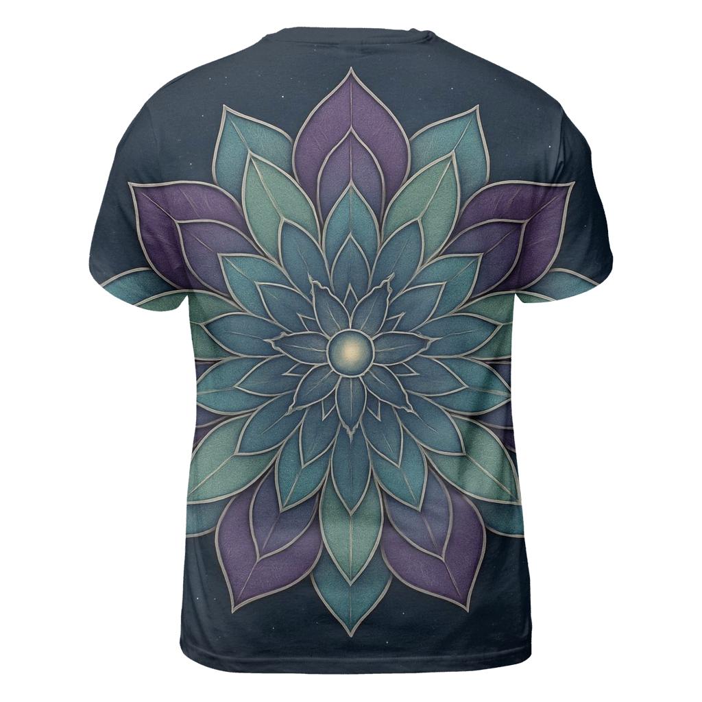Night Garden Mandala Bloom custom all-over print shirts