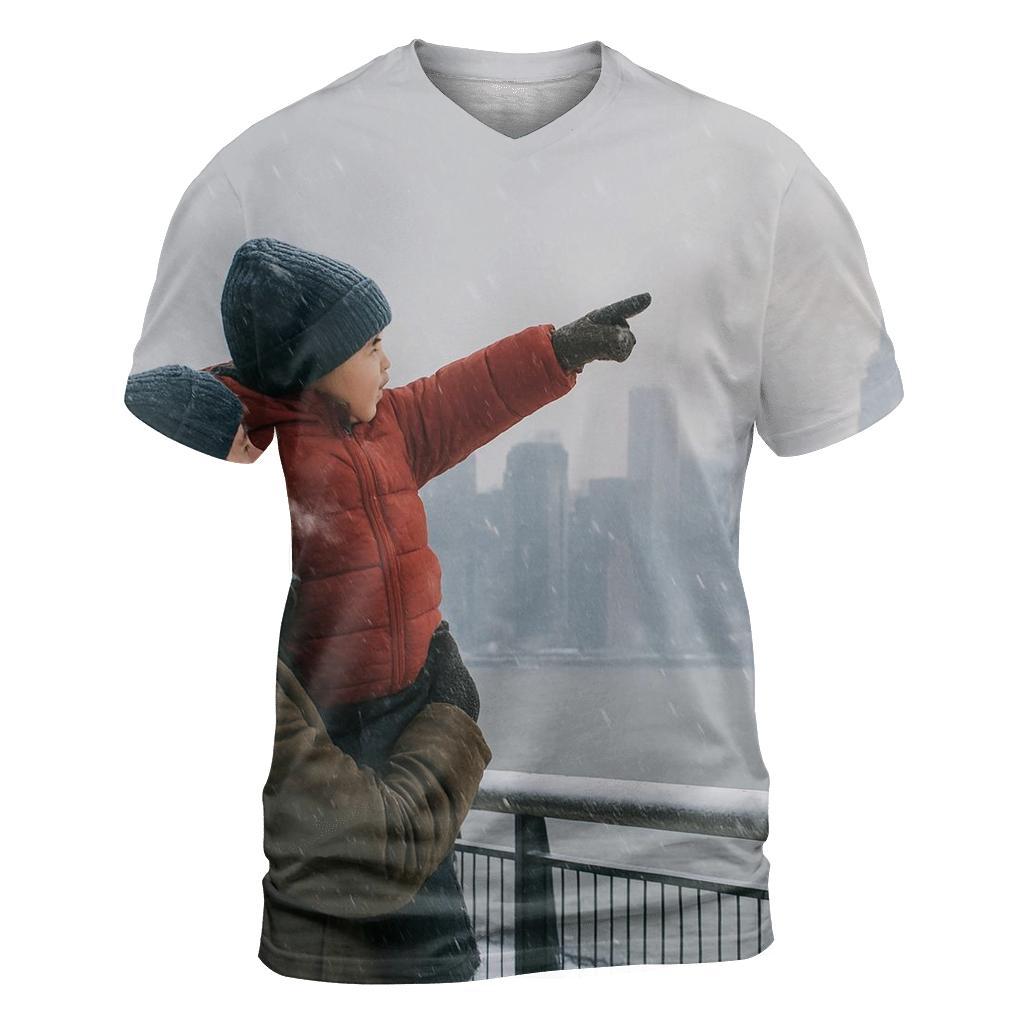 January Snowfall From Riverside Park South Over Hudson custom all-over print shirts