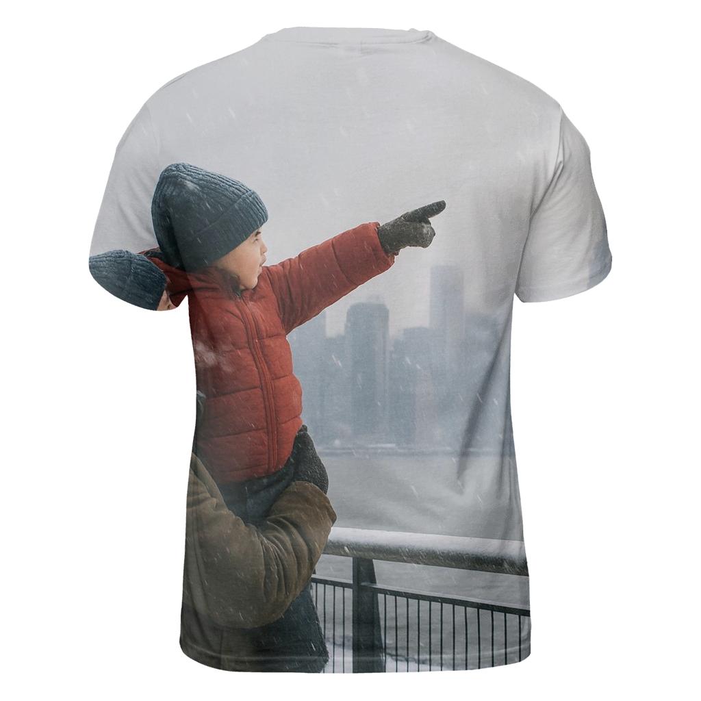 January Snowfall From Riverside Park South Over Hudson custom all-over print shirts