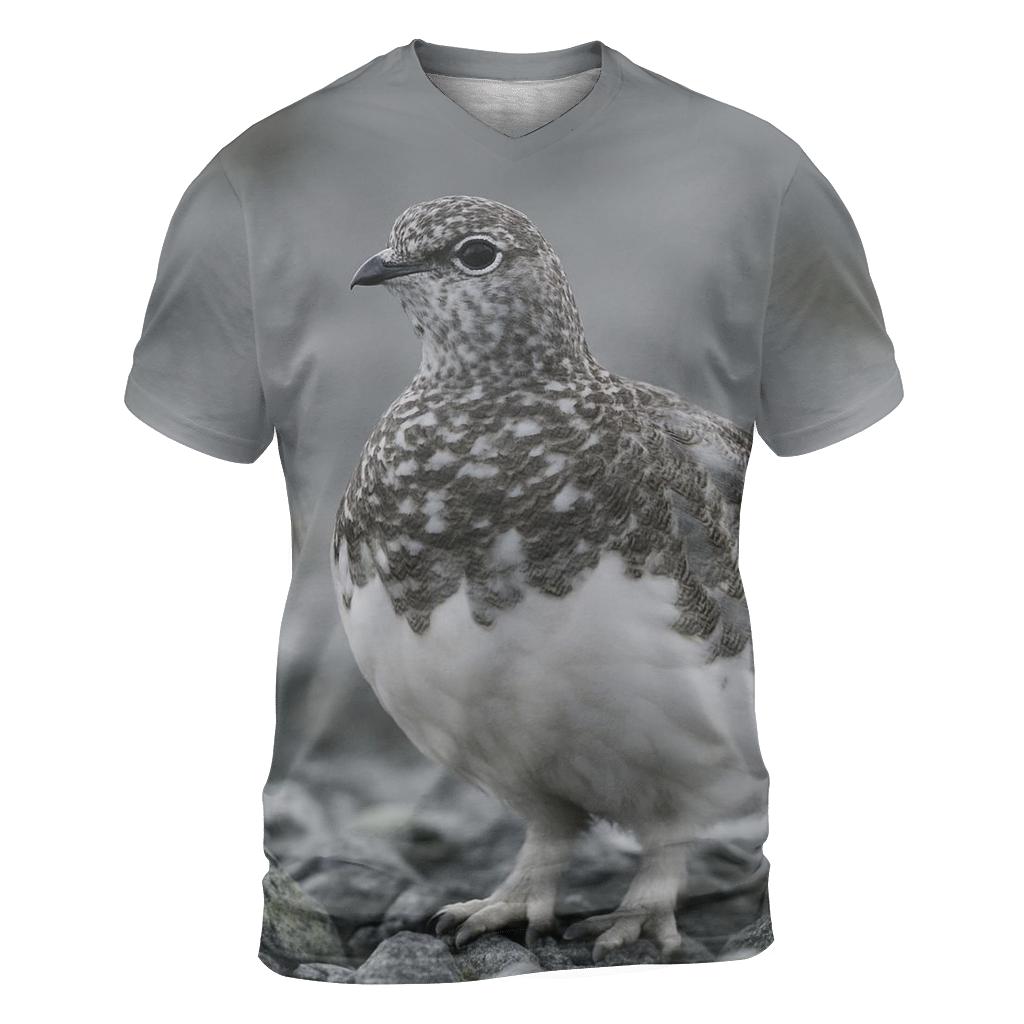 Lichen Stillness Rock Ptarmigan designer pattern shirts