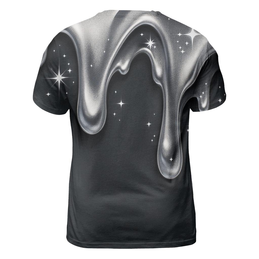Silver Charcoal Starforge Drips trendy printed shirt styles