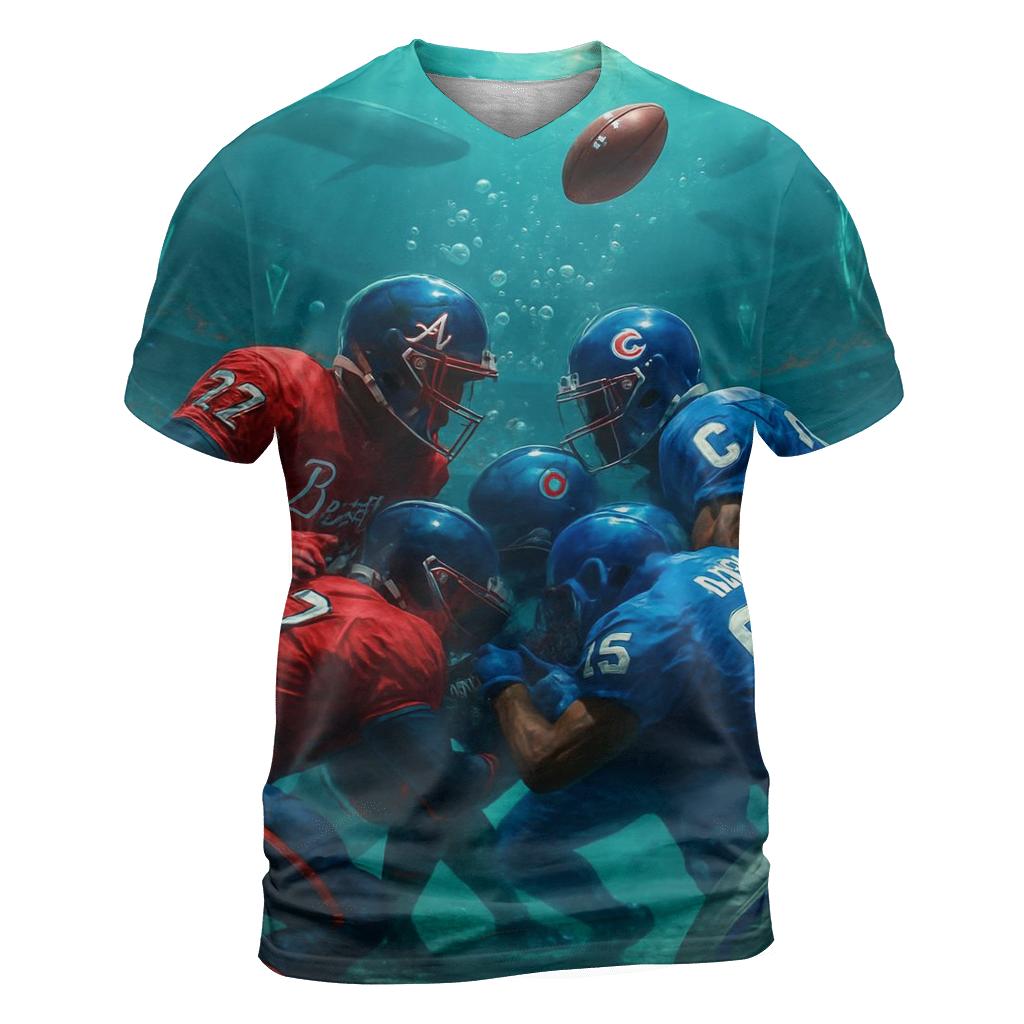 Underwater Bubble Dome Battle Braves Versus Cubs custom all-over print shirts