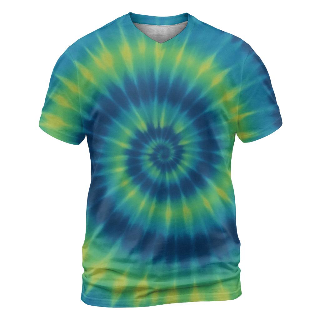 Over Dyed Time Vortex Spiral designer pattern shirts
