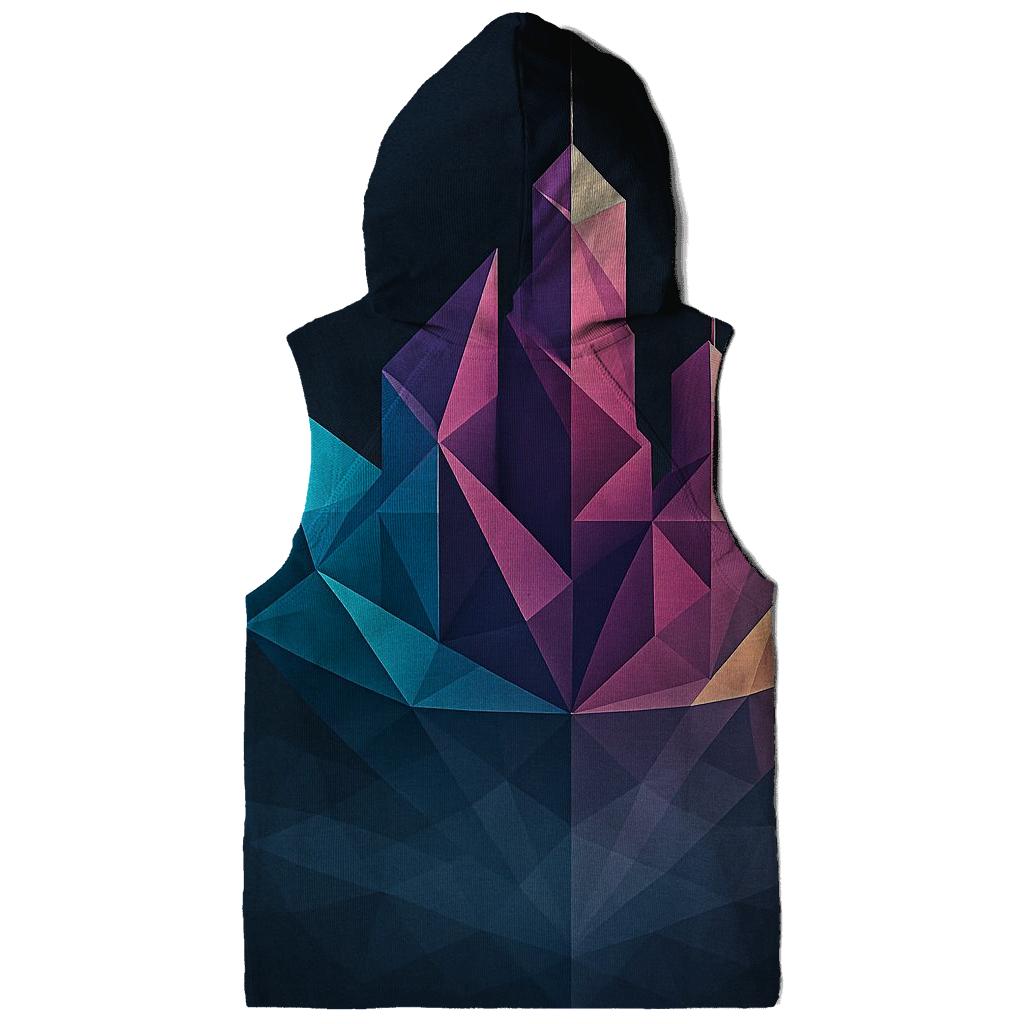 Prismatic Origami City Mirage designer hoodies