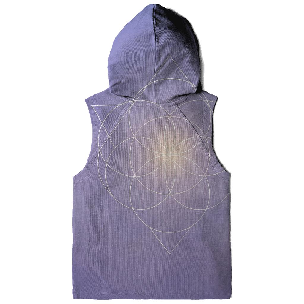 Luminous Breath Geometry graphic hoodies