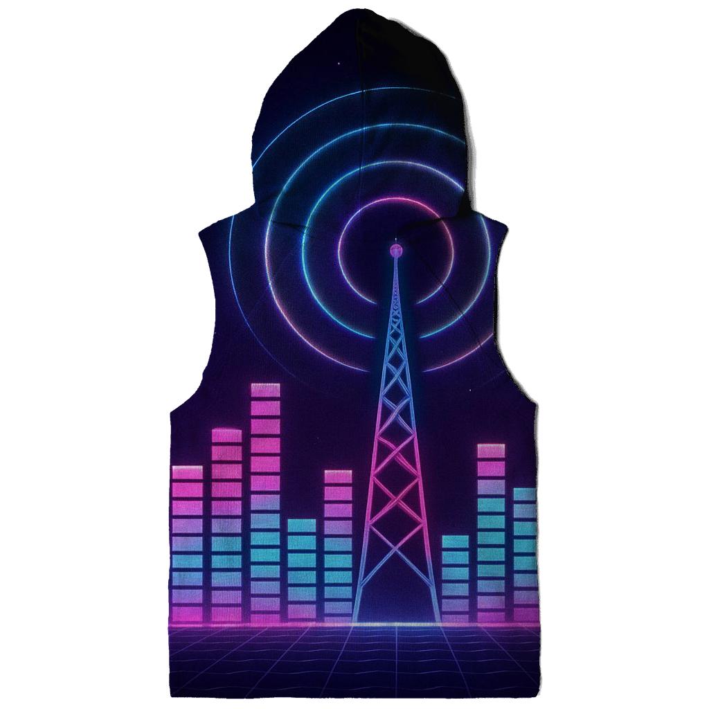 Neon Radio Skyline hoodie styles
