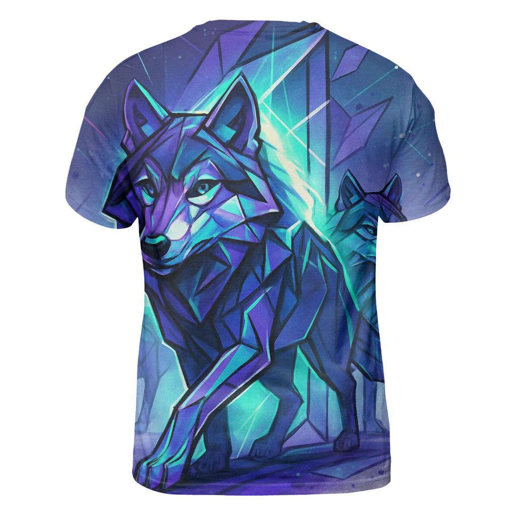 Prism Rift Wolf Pack Crossing trendy printed shirt styles