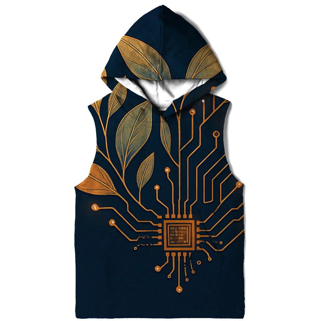 Botanical Circuit Heartbeat hoodie styles