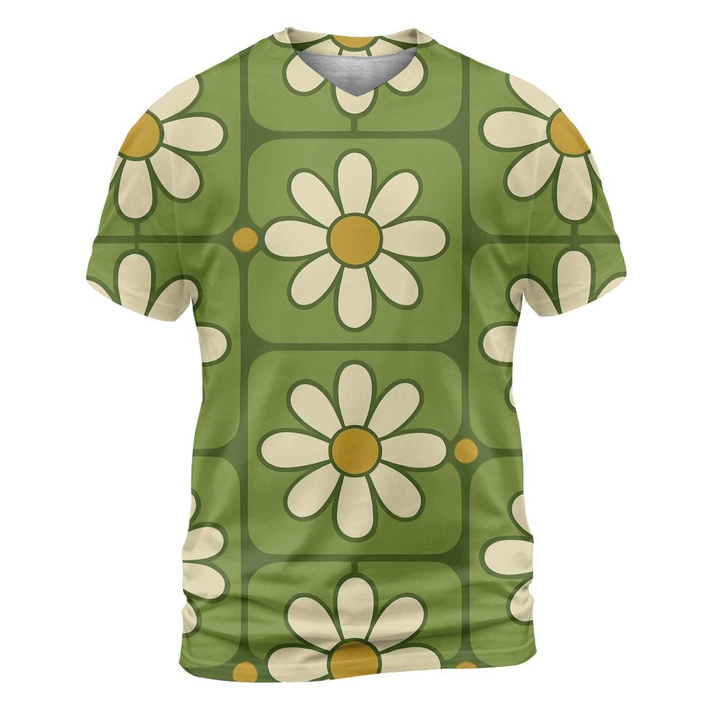 Daisy Tile Kitchen Wallpaper Revival custom all-over print shirts