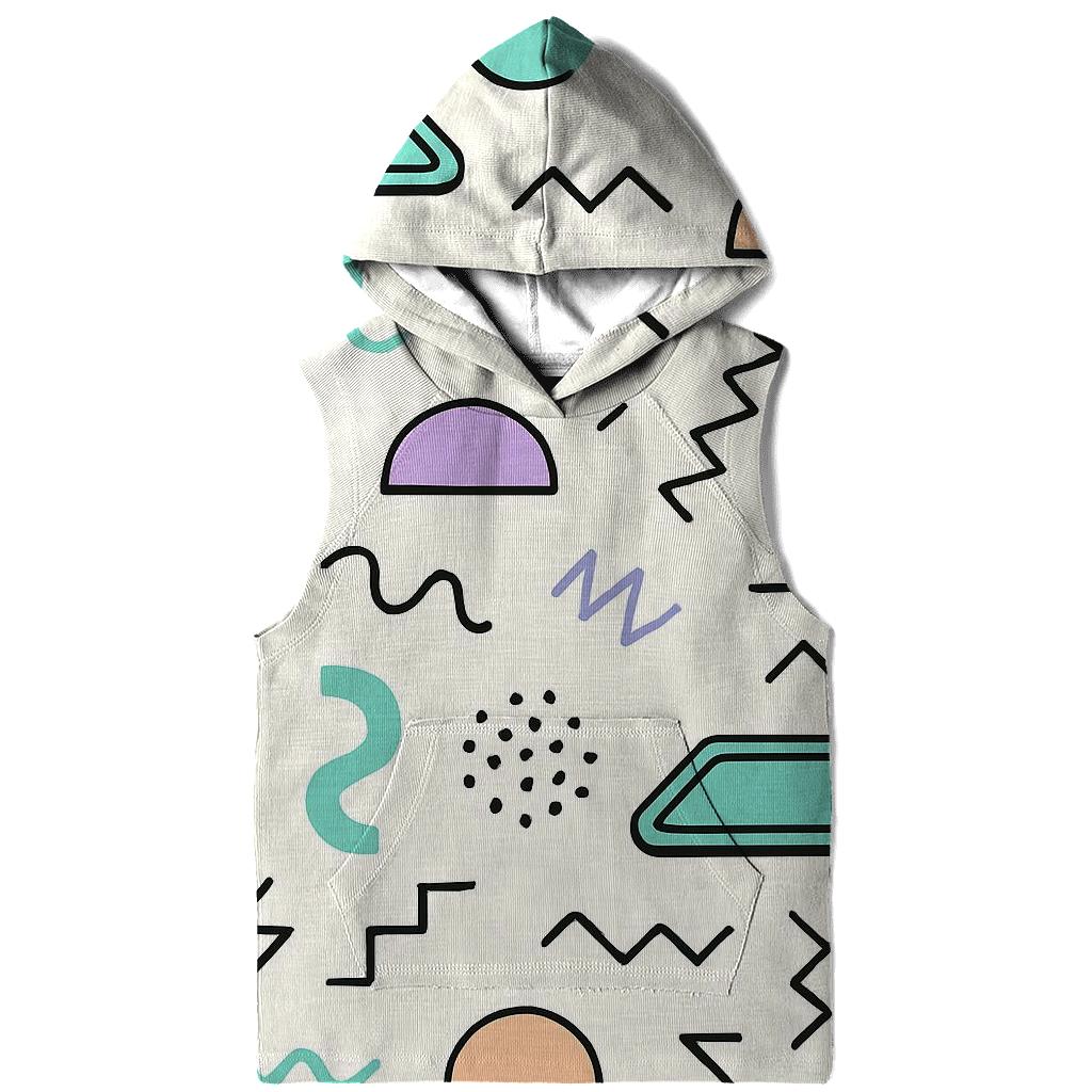 Mall Food Court Geometric Memphis lightweight hoodies