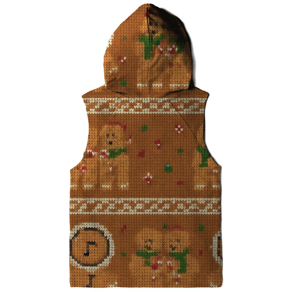 Gingerbread Space Helmet Carolers Pattern graphic hoodies