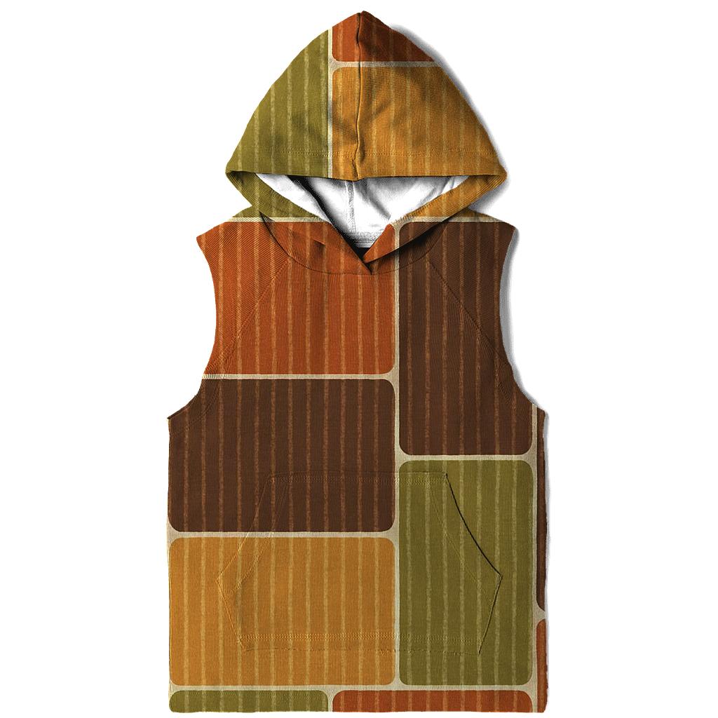 Groovy Corduroy Patchwork Panels custom hoodies