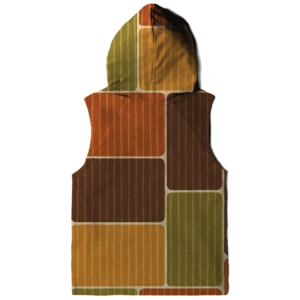 Groovy Corduroy Patchwork Panels custom hoodies