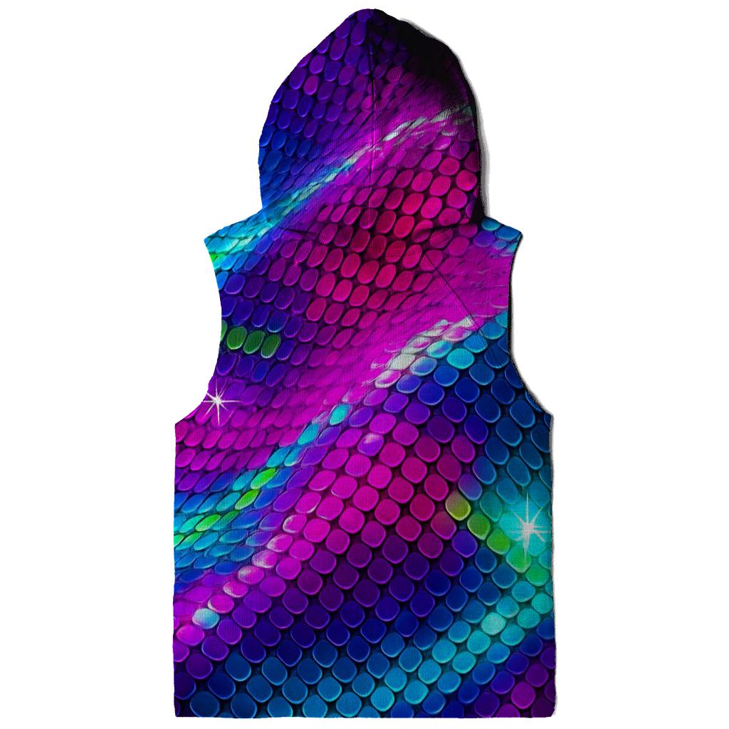 Electric Sequin Aurora Grid graphic hoodies