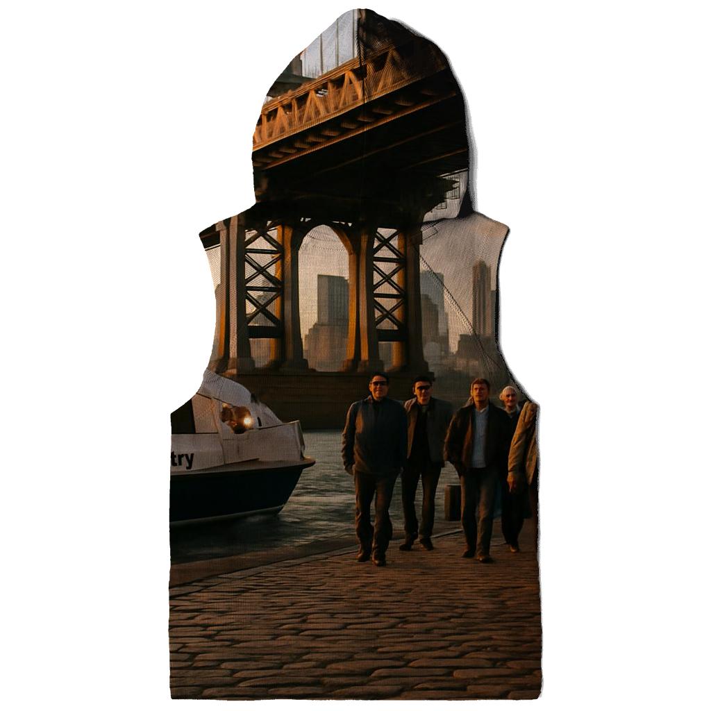 Fulton Ferry Landing Golden Hour Commuter Crossing custom hoodies