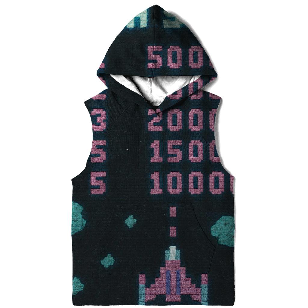 Aged Arcade Starfighter Score Screen designer hoodies